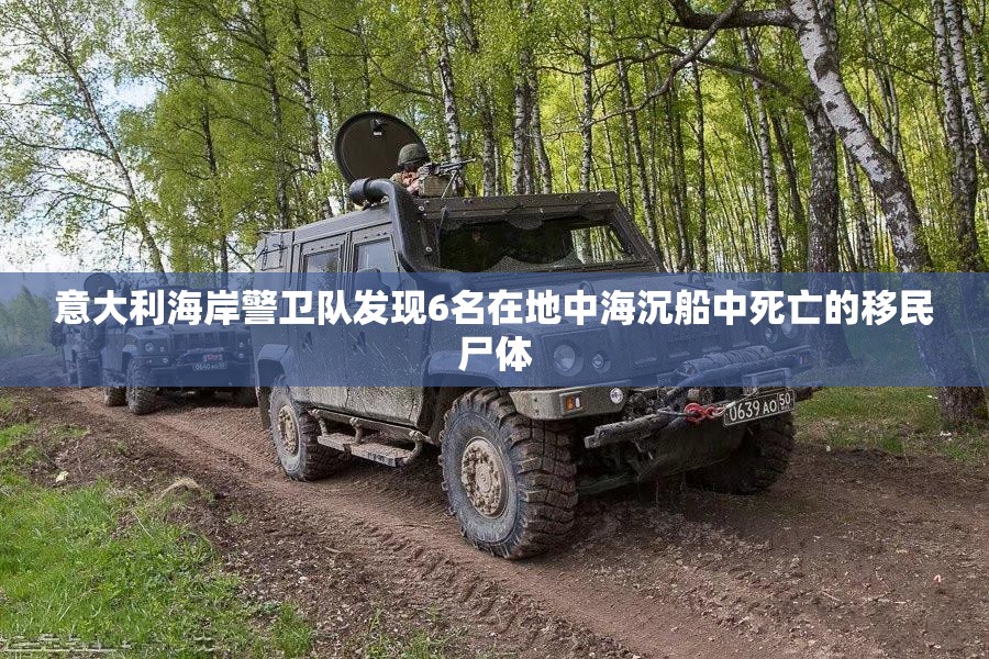 意大利海岸警卫队发现6名在地中海沉船中死亡的移民尸体